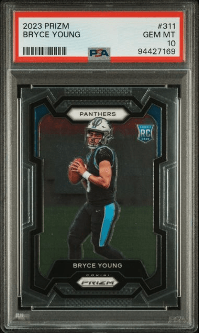 Graded 2023 Panini Prizm Bryce Young #311 Rookie RC Football Card PSA 10 Gem Mint