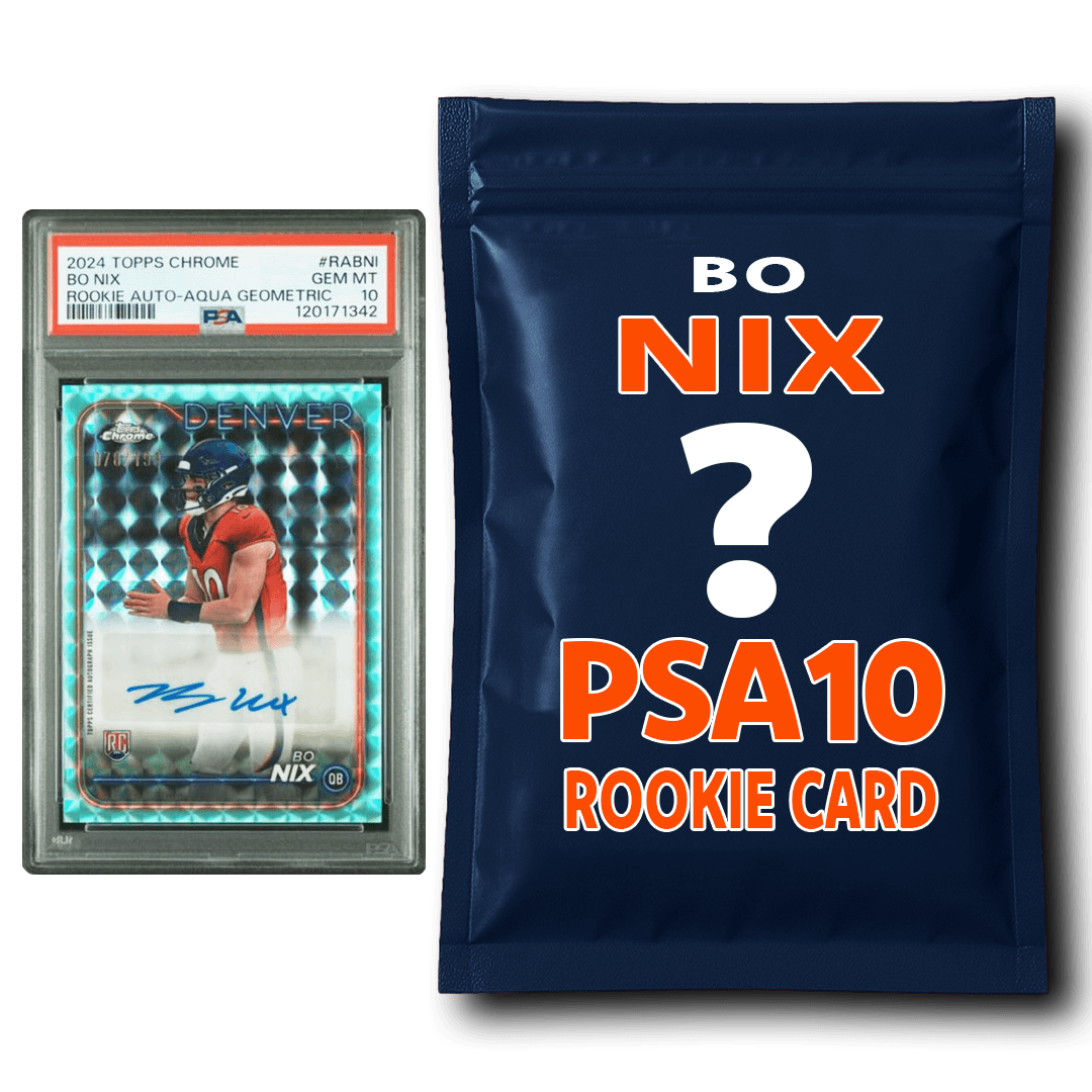 Bo Nix PSA 10 Graded Football Rookie Card Mystery Pack