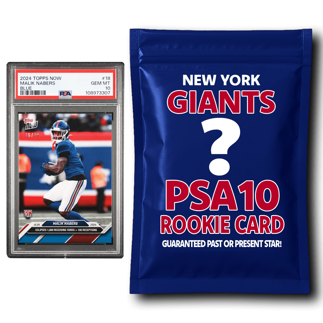 New York Giants PSA 10 Graded Rookie Card Mystery Pack