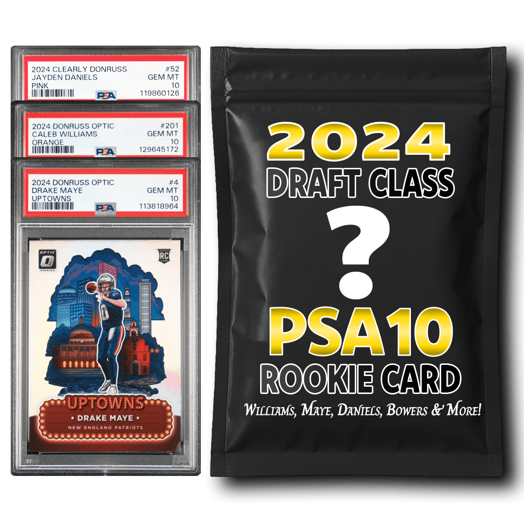 PSA 10 Graded 2024 NFL Rookie Card Mystery Pack (Daniels, Maye, Williams & More!)
