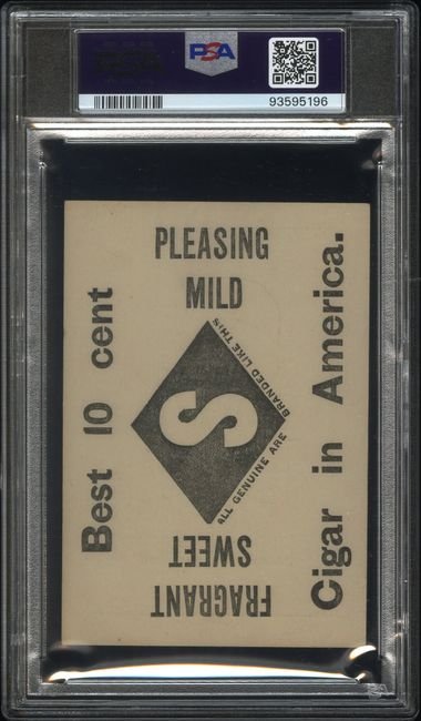 Graded 1889 N526 Diamond S Cigars T.T. Brown Baseball Tobacco Card PSA 3 VG