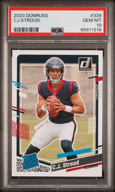 Graded 2023 Panini Donruss CJ Stroud #339 Rookie RC Football Card PSA 10 Gem Mint