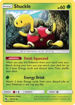 Shuckle 016/214 - SM  Lost Thunder