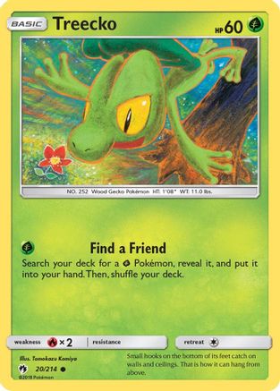 Treecko 020/214 - SM  Lost Thunder