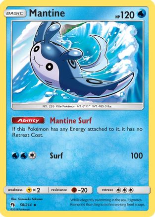 Mantine 058/214 - SM  Lost Thunder