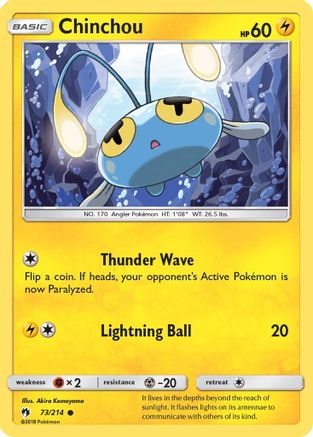 Chinchou 073/214 - SM  Lost Thunder