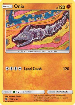 Onix 109/214 - SM  Lost Thunder