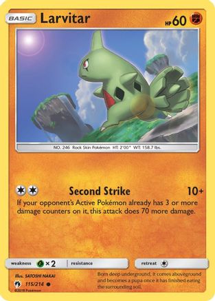 Larvitar 115/214 - SM  Lost Thunder