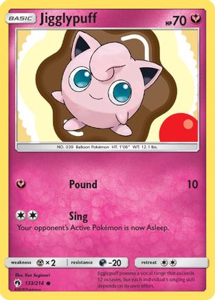 Jigglypuff 133/214 - SM  Lost Thunder