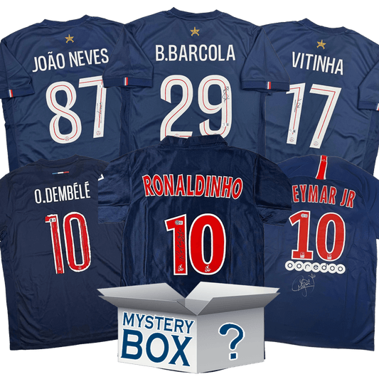 PSG Paris Saint-Germain F.C. Autographed/Signed Soccer Jersey Mystery Box with PSA JSA or Beckett COA