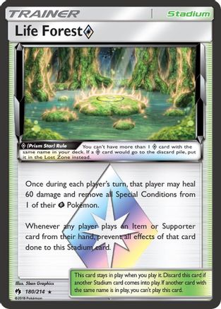 Life Forest Prism Star 180/214 - SM  Lost Thunder Holofoil