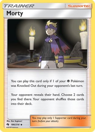 Morty 186/214 - SM  Lost Thunder