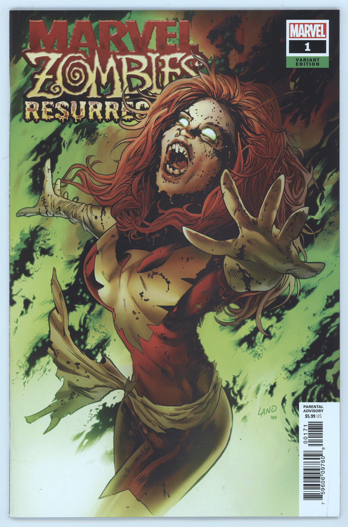 Marvel Zombies Resurrection #1 E (Of 4) Greg Land Variant (09/02/2020) Marvel