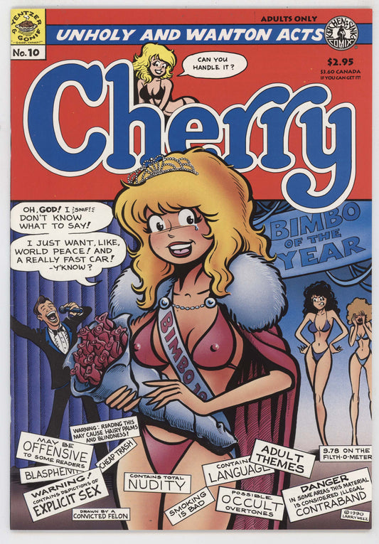Cherry Poptart 10 Kitchen Sink 1990 VF 2nd Print Larry Welz GGA