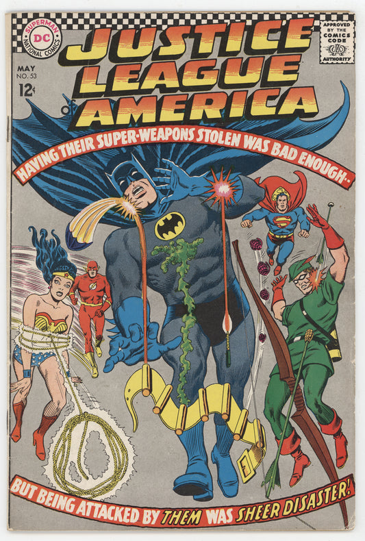 Justice League Of America 53 DC 1967 FN Batman Wonder Woman Superman Flash