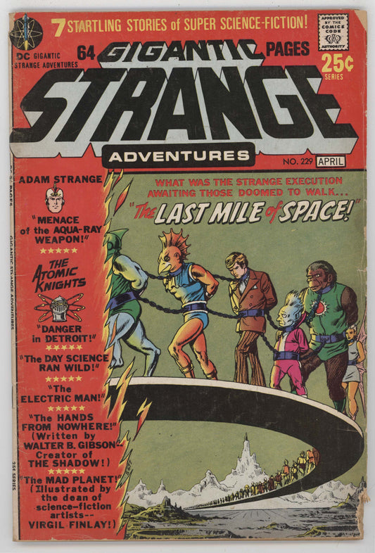 Strange Adventures 229 DC 1971 FR GD Adam Strange Mystery In Space Bondage