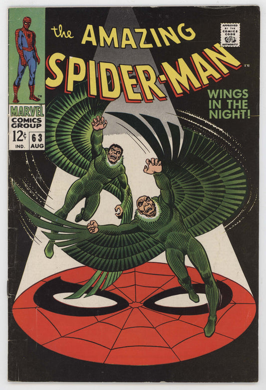 Amazing Spider-Man 63 Marvel 1968 FN VF Stan Lee John Romita Vulture