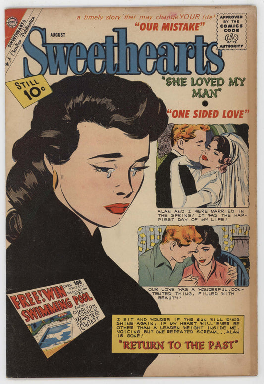 Sweethearts 64 Charlton 1962 VG FN Joe Sinnott GGA Kiss Romance