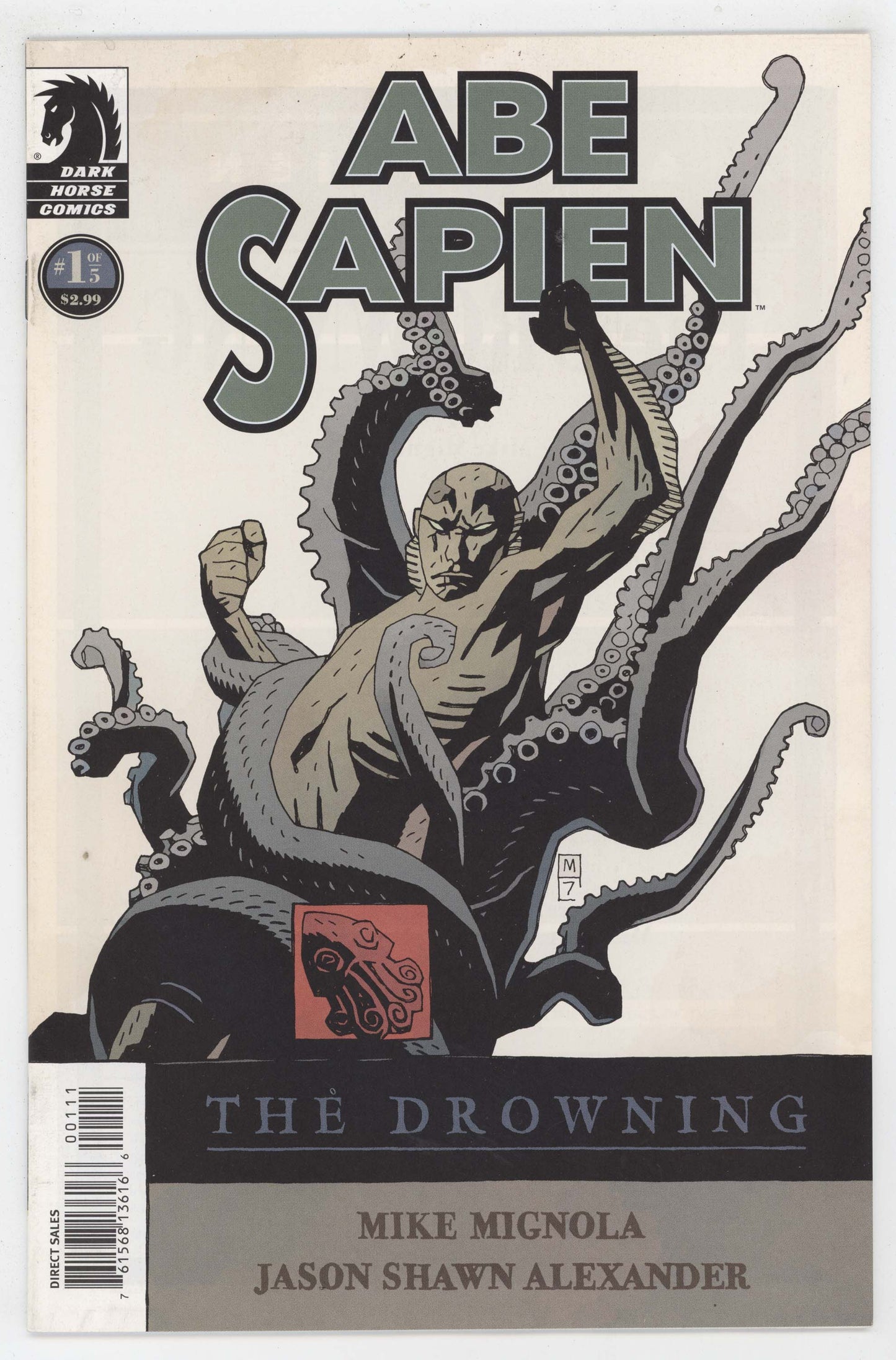 Abe Sapien The Drowning 1 Dark Horse 2008 NM Mike Mignola Hellboy BPRD