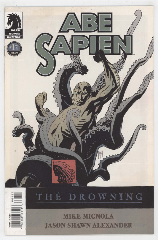 Abe Sapien The Drowning 1 Dark Horse 2008 NM Mike Mignola Hellboy BPRD