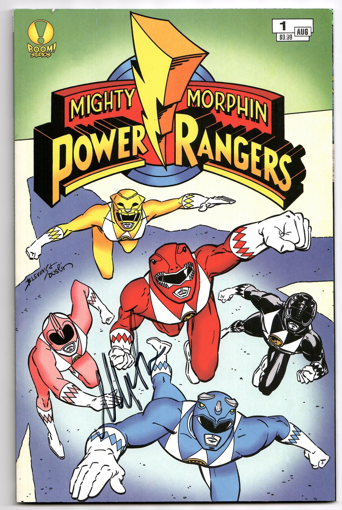 MIghty Morphin Power Rangers MMPR 30Th Annv Special #1 C Facsimile Variant SIGNED Melissa Flores (08/30/2023) Boom