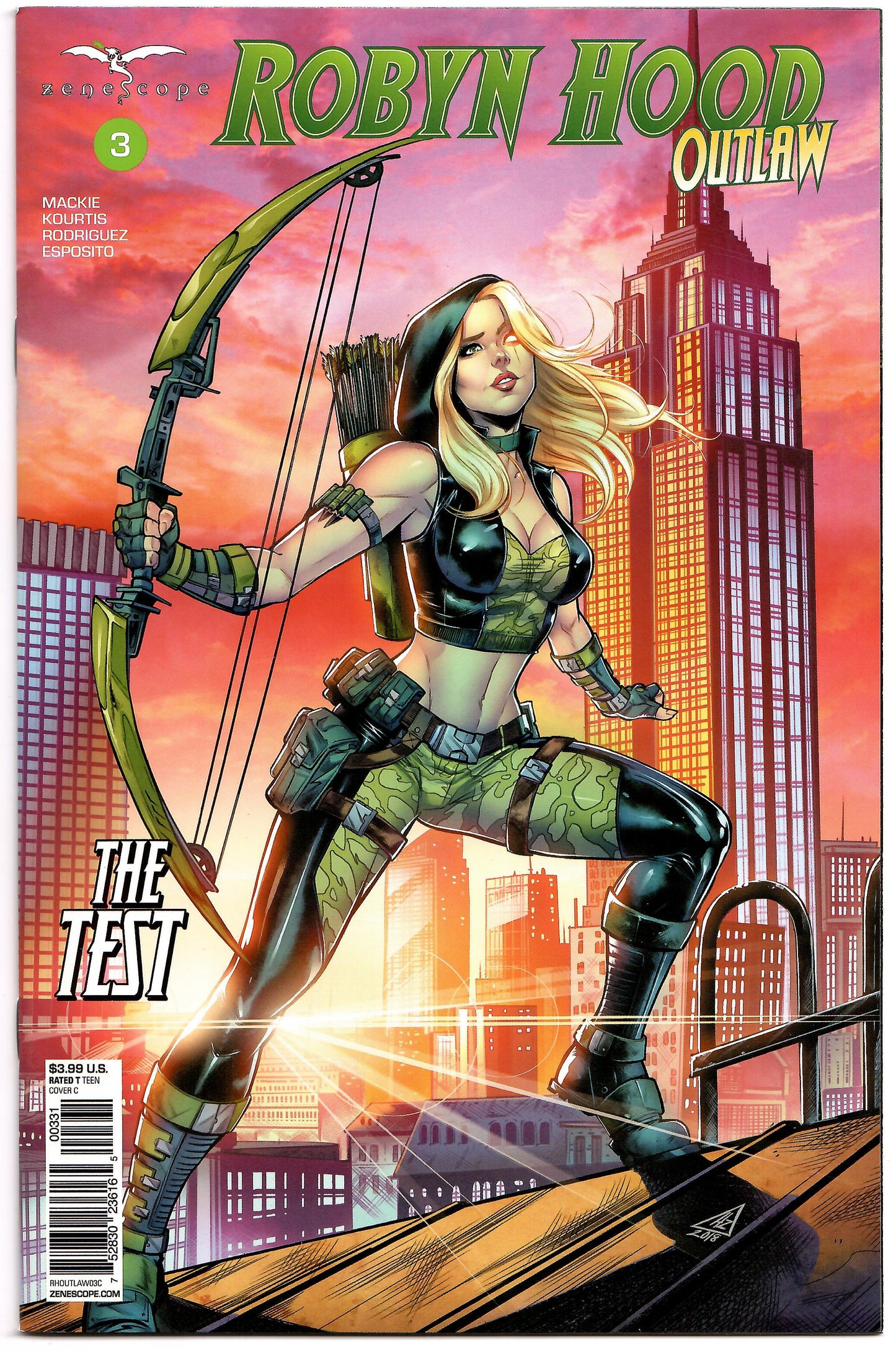 ROBYN HOOD OUTLAW #3 C Hedwin Zaldivar Variant GRIMM FAIRY TALES (04/10/2019) ZENESCOPE