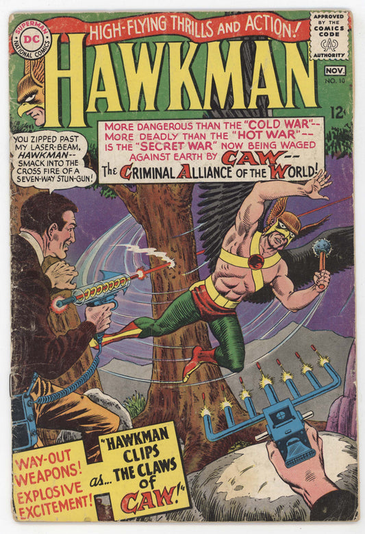 Hawkman 10 DC 1965 VG Murphy Anderson Gardner Fox Hawkgirl Atom