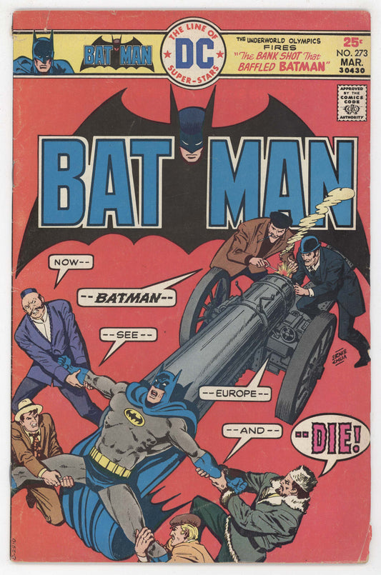 Batman 273 DC 1976 VG FN Neal Adams Ernie Chan Cannon Underworld Olympics