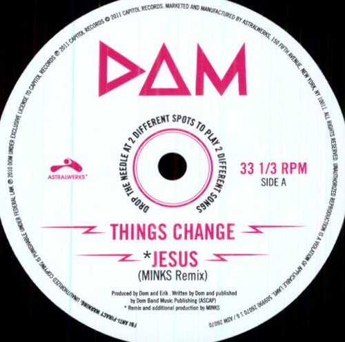 Things Change / Jesus [12" Vinyl]