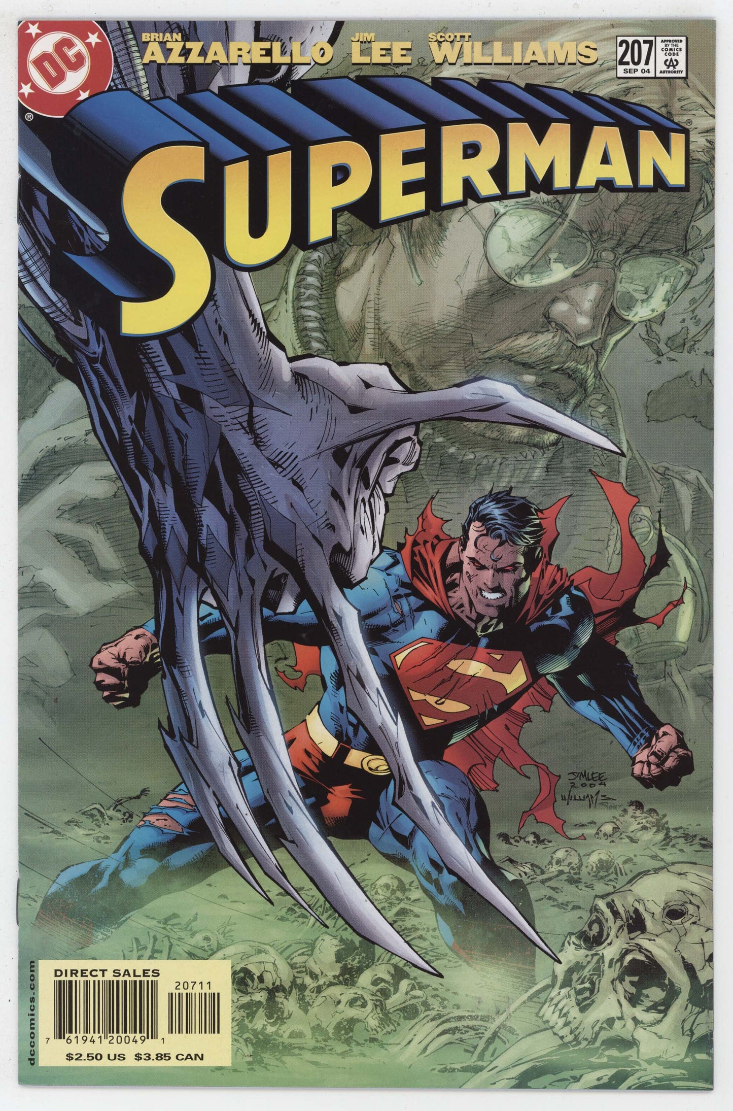 Superman 207 DC 2004 NM+ 9.6 Jim Lee Brian Azzarello