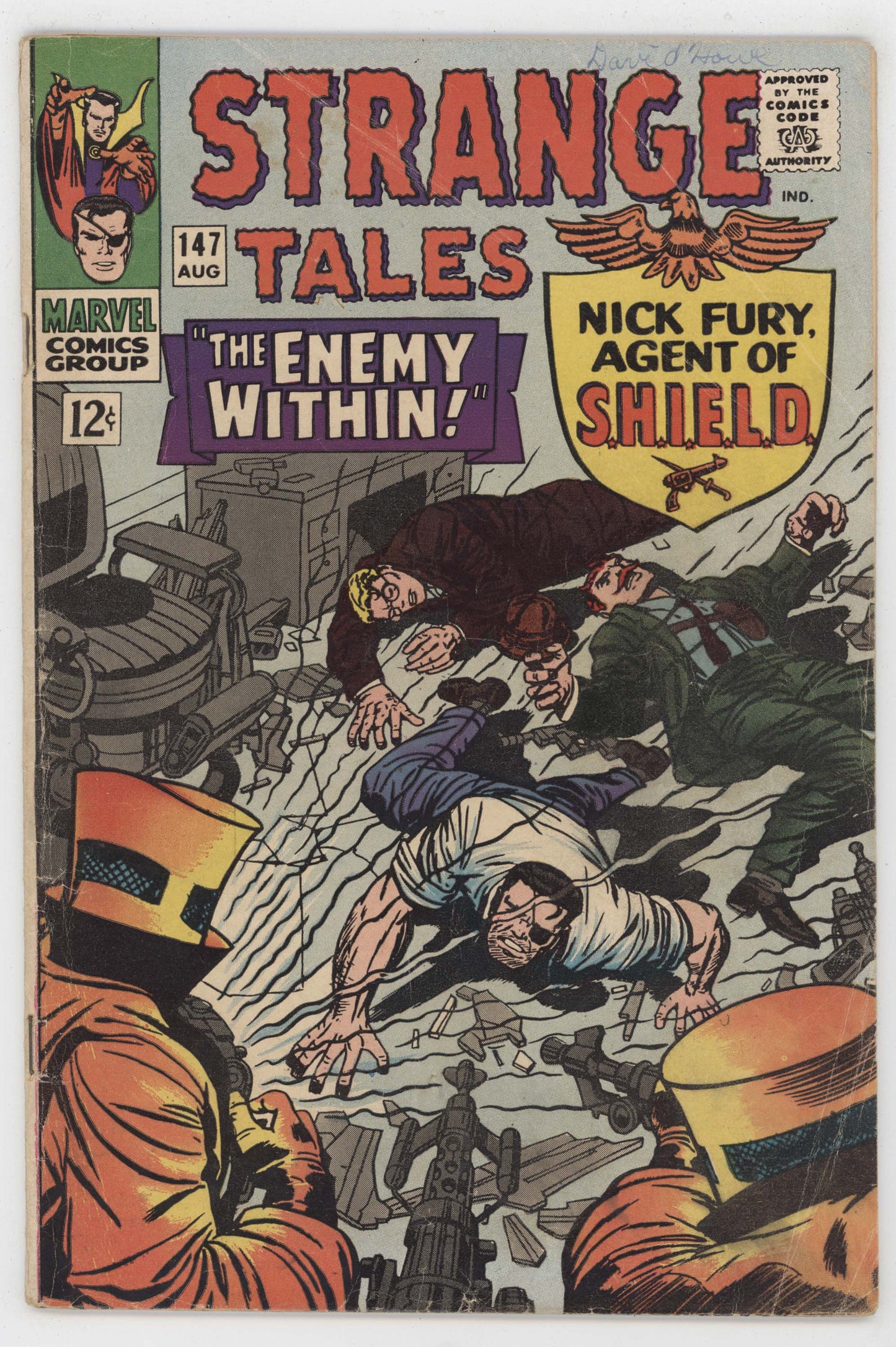 Strange Tales 147 Marvel 1966 FN Dr. Strange Nick Fury AIM 1st Kaluu