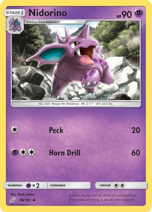 Nidorino 058/181 - SM  Team Up