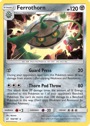 Ferrothorn 103/181 - SM  Team Up
