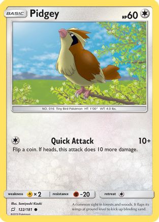 Pidgey 122/181 - SM  Team Up