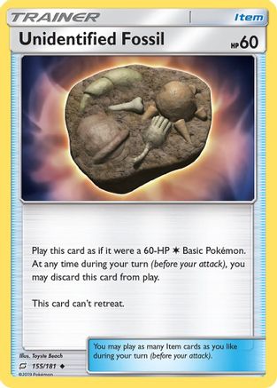 Unidentified Fossil 155/181 - SM  Team Up Reverse Holofoil