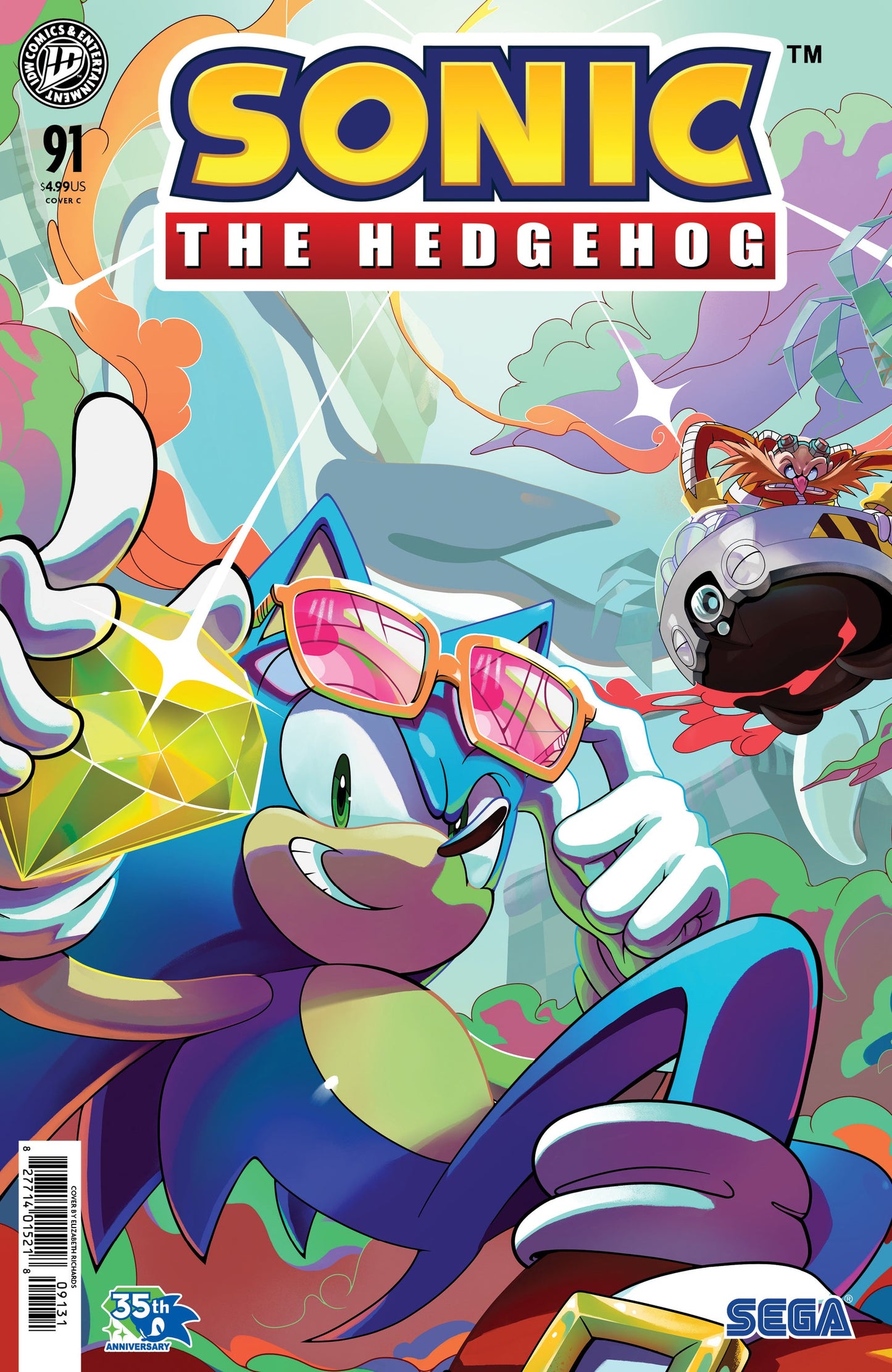 Sonic The Hedgehog #91 A1 Cover Set of 8 1:10 1:25 1:50 (10/28/2026) Idw
