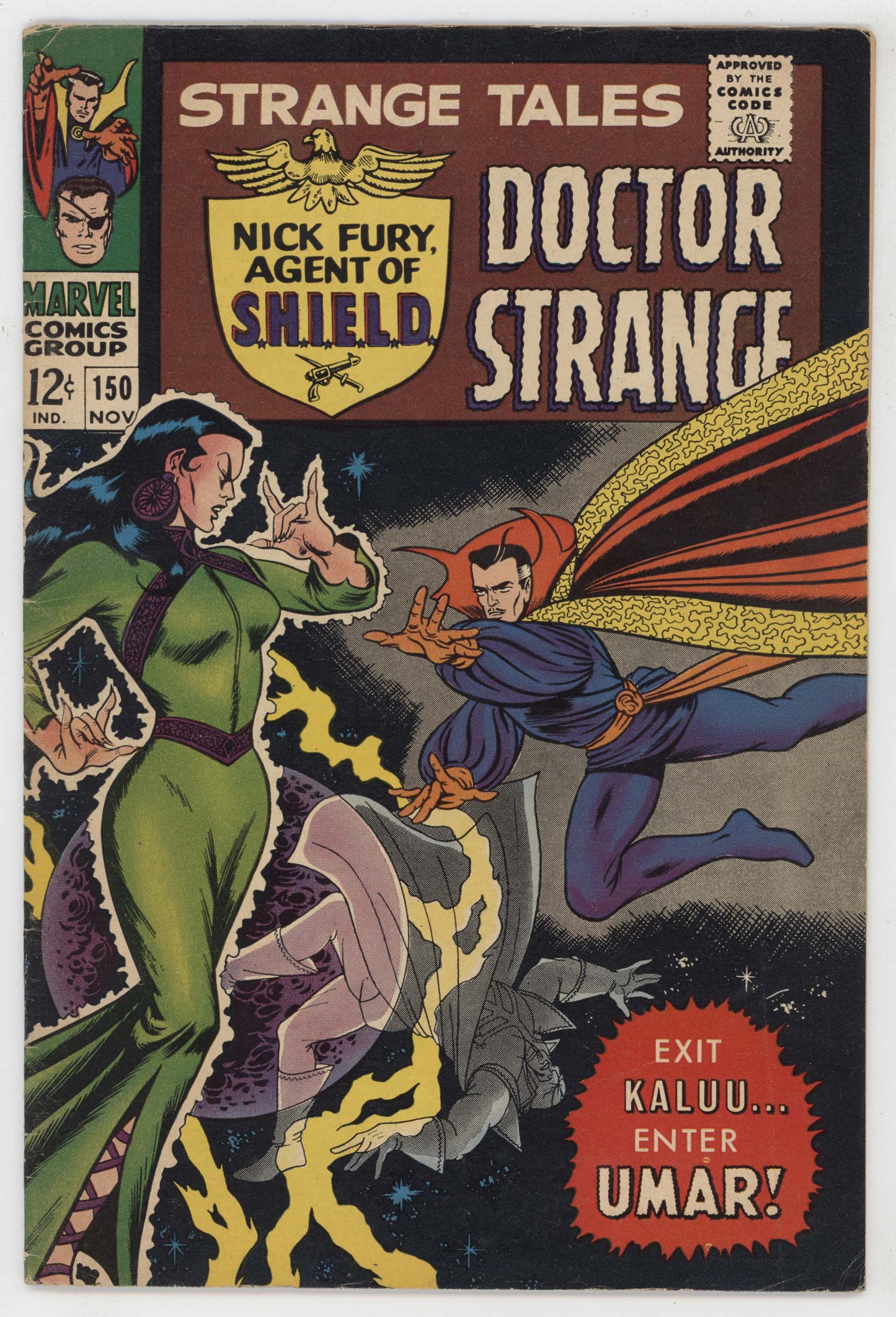 Strange Tales 150 Marvel 1966 FN VF Dr. Strange Nick Fury 1st Umar Stan Lee