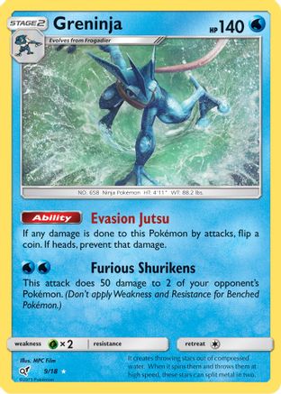 Greninja 009/18 - Detective Pikachu Holofoil