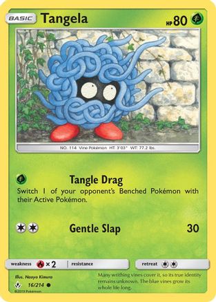 Tangela 016/214 - SM  Unbroken Bonds Reverse Holofoil
