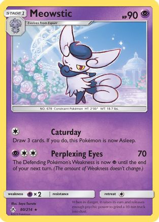 Meowstic 080/214 - SM  Unbroken Bonds