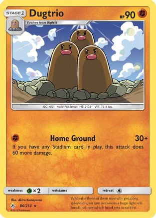 Dugtrio 086/214 - SM  Unbroken Bonds