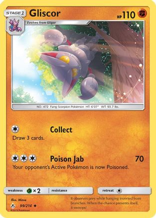Gliscor 099/214 - SM  Unbroken Bonds