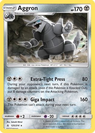 Aggron 125/214 - SM  Unbroken Bonds