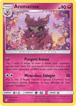Aromatisse 142/214 - SM  Unbroken Bonds Reverse Holofoil