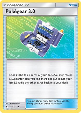 Pokegear .0 182/214 - SM  Unbroken Bonds Reverse Holofoil