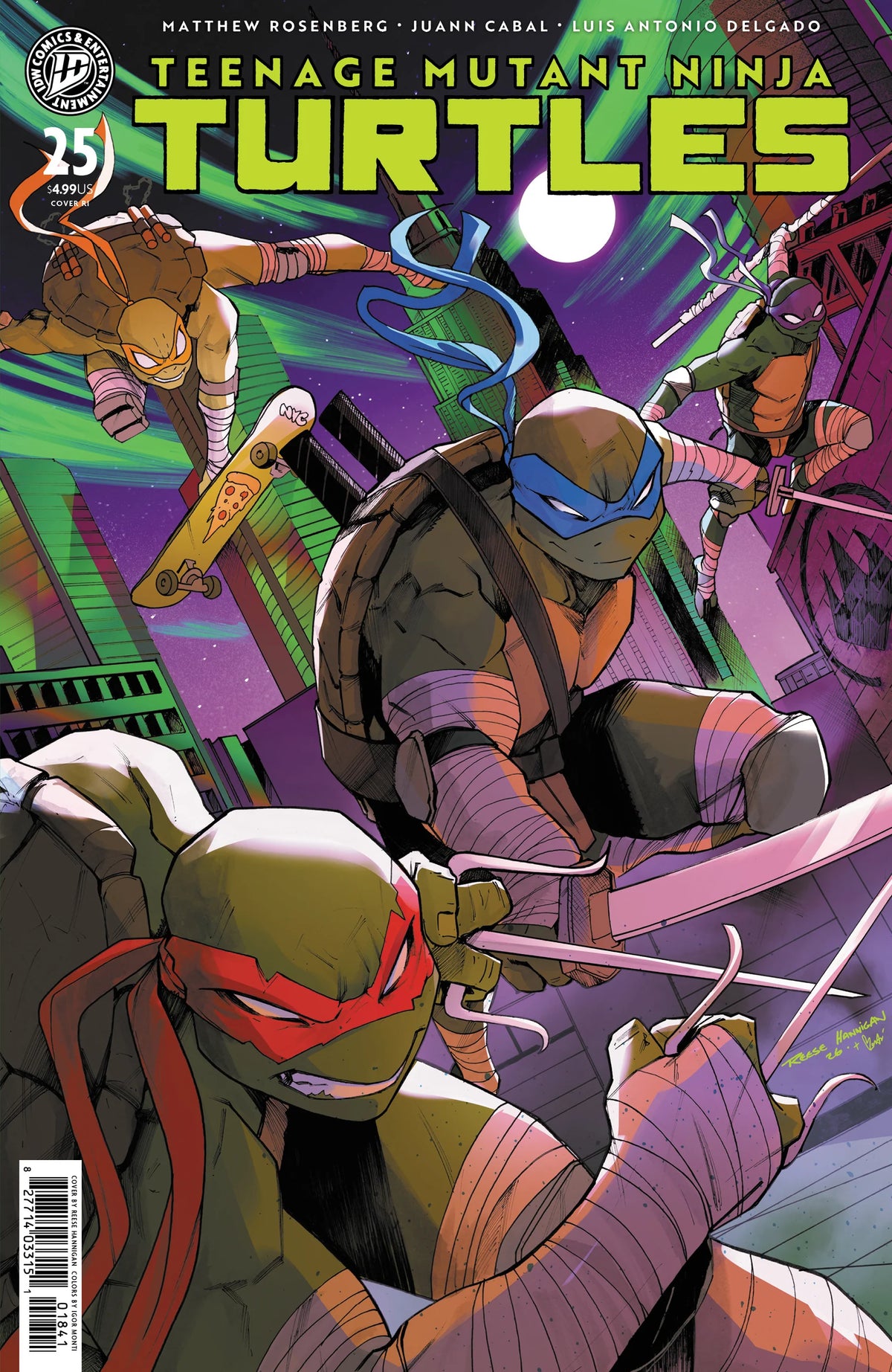 Teenage Mutant Ninja Turtles #25 A1 Cover Set of 10 1:10 1:20 1:25 1:50 (01/13/2027) Idw
