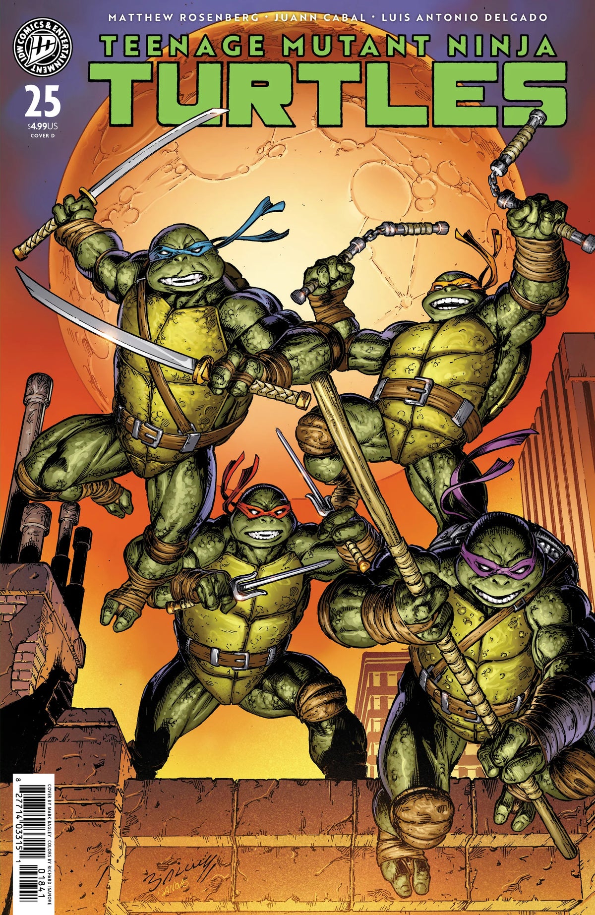 Teenage Mutant Ninja Turtles #25 A1 Cover Set of 10 1:10 1:20 1:25 1:50 (01/13/2027) Idw