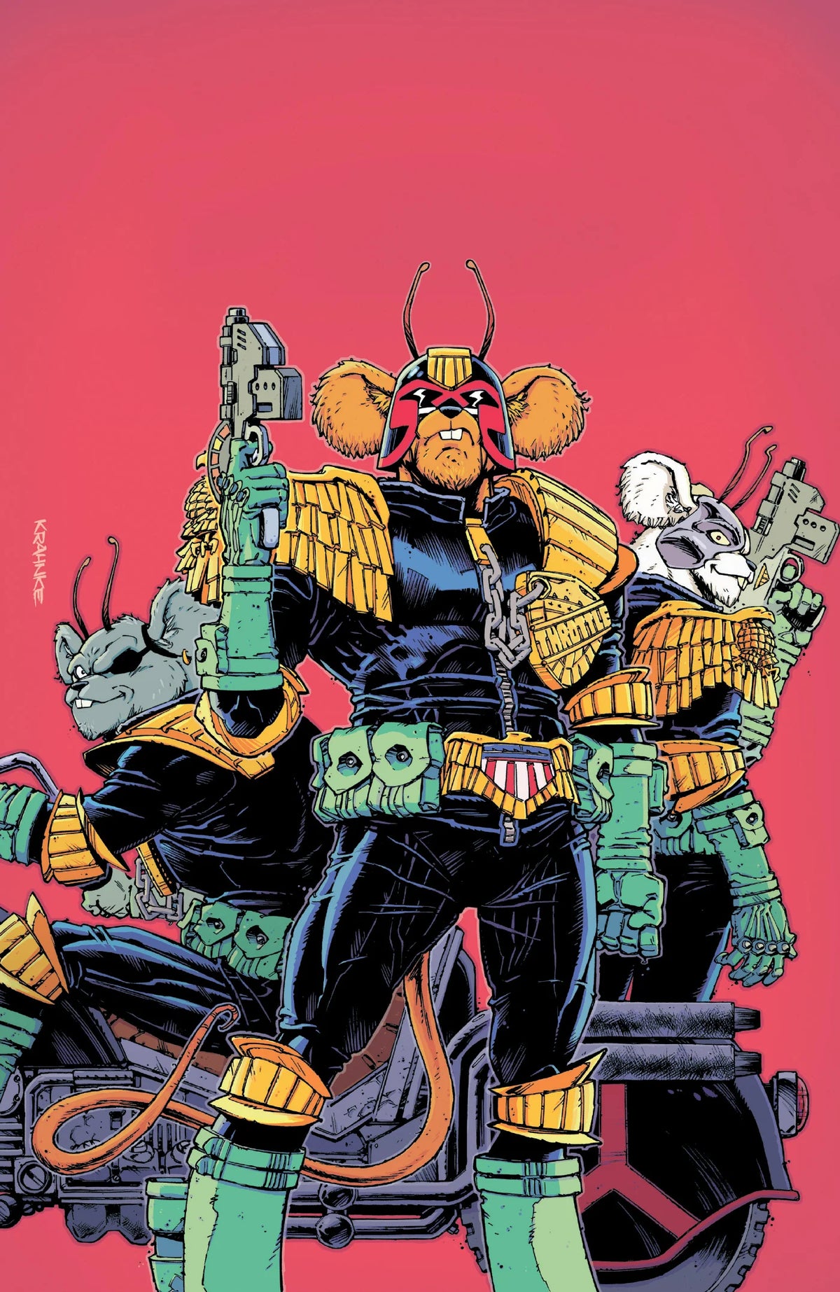 Judge Dredd Biker Mice From Mars #1 A1 Cover Set of 8 1:20 1:50 (12/02/2026) Oni