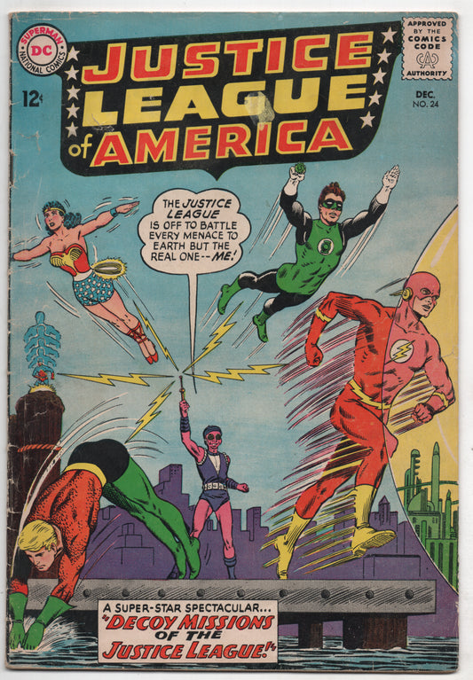 Justice League Of America 24 DC 1963 VG Green Lantern Aquaman Flash Wonder Woman