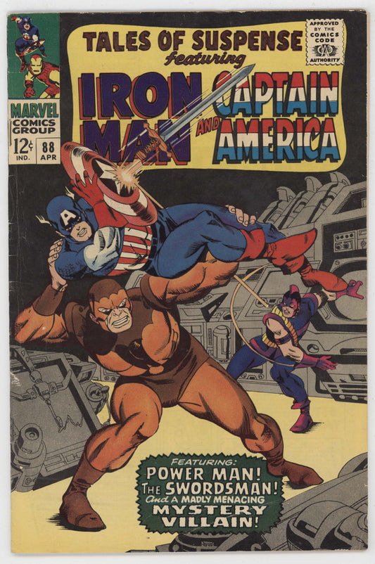 Tales Of Suspense 88 Marvel 1967 FN Iron Man Captain America Power Man Gil Kane